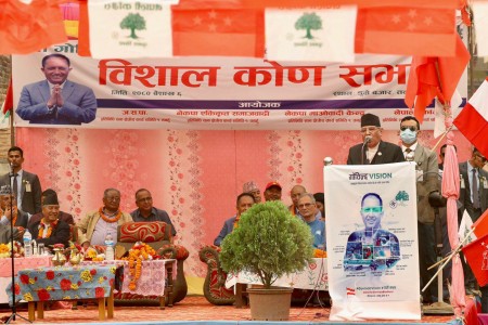 तनहुँ -१ बाट गोविन्द भट्टराईलाई चुनाव जिताएर पठाउनुहोस्, म मन्त्री बनाउँछु: प्रधानमन्त्री